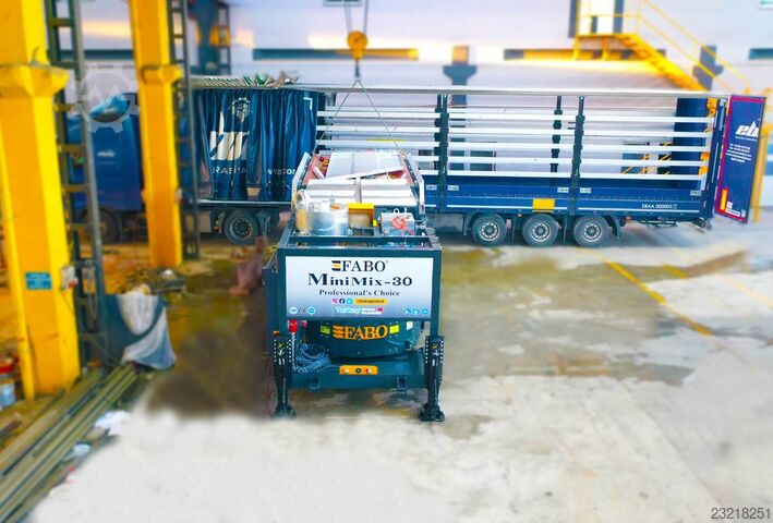 Impianti i lëvizshëm i grumbullimit të betonit FABO Mobile Concrete Batching Plant 30 m3/h Mobile Concrete Batching Plant