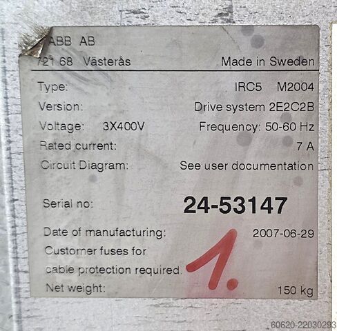 Robot công nghiệp IRB 2400L loại B ABB 2x IRB 2400L Type B