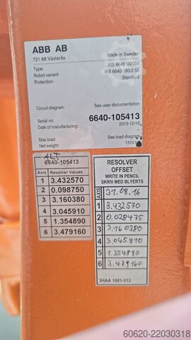 Industrierobot ABB IRB 6640-180/2.55 ABB IRB 6640-180/2.55