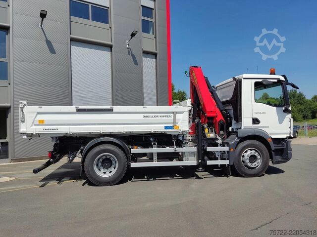 Xe lật 3 chiều MAN TGM 18.320 4x2 BL MEILLER Krankipper Palfinger