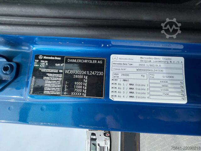 Автомобил с кран Mercedes-Benz Actros 2655 Actros 2655L 6x2 Palfinger PK 29002...