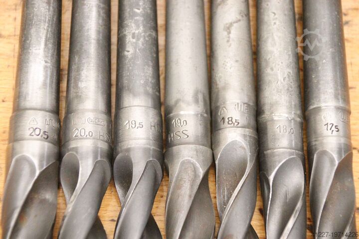 Brocas helicoidais, 37 peças Holex,WMW,Gühring Zweischneidig Ø 14,5 - 31,5 mm
