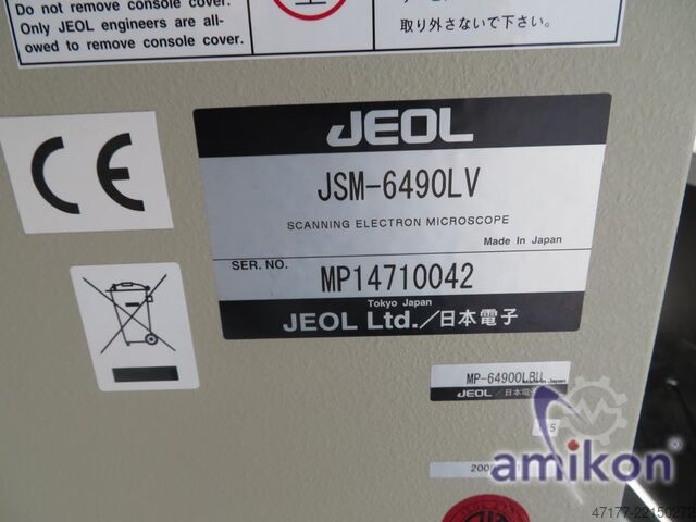  Jeol JSM-6490 Bruker XFlash Detektor