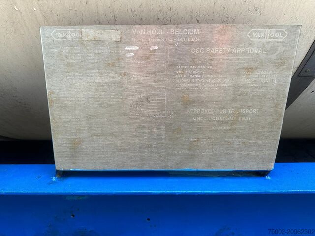 Tank container Van Hool 20FT SWAPBODY 30.800L UN PORTABLE T7  ADR+CSC i...