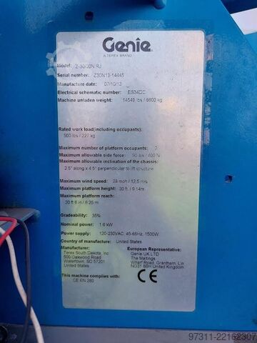 Piattaforma di lavoro telescopica articolata Genie Z-30/20N RJ