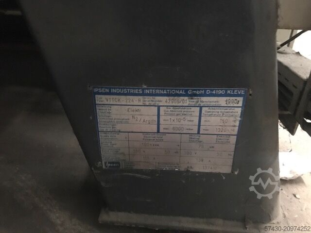 Four de trempe sous vide IPSEN VTTCK-224-R