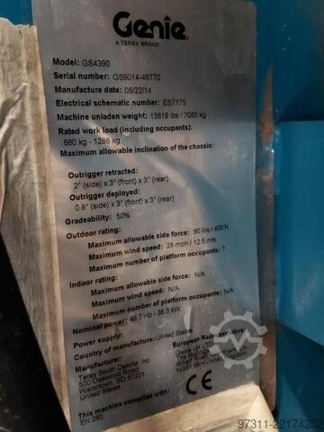 Saksinostin Genie GS-4390 RT