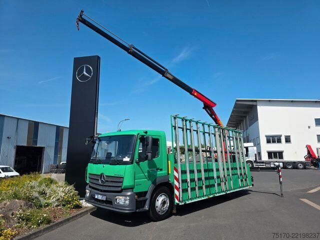 Prikolica za platformu Mercedes-Benz Atego 1324 L Glasreff Palfinger PK 12.501 Funk