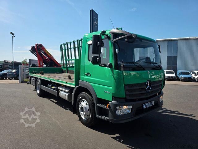 Prikolica za platformu Mercedes-Benz Atego 1324 L Glasreff Palfinger PK 12.501 Funk