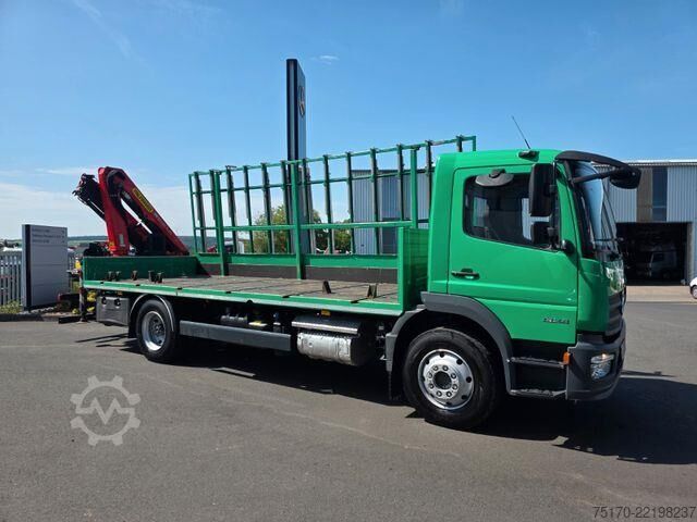 Prikolica za platformu Mercedes-Benz Atego 1324 L Glasreff Palfinger PK 12.501 Funk