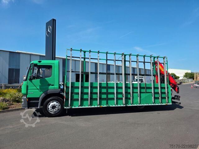 Prikolica za platformu Mercedes-Benz Atego 1324 L Glasreff Palfinger PK 12.501 Funk