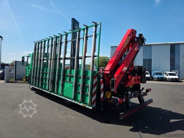 Prikolica za platformu Mercedes-Benz Atego 1324 L Glasreff Palfinger PK 12.501 Funk