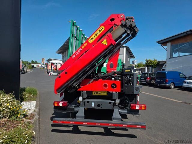 Prikolica za platformu Mercedes-Benz Atego 1324 L Glasreff Palfinger PK 12.501 Funk