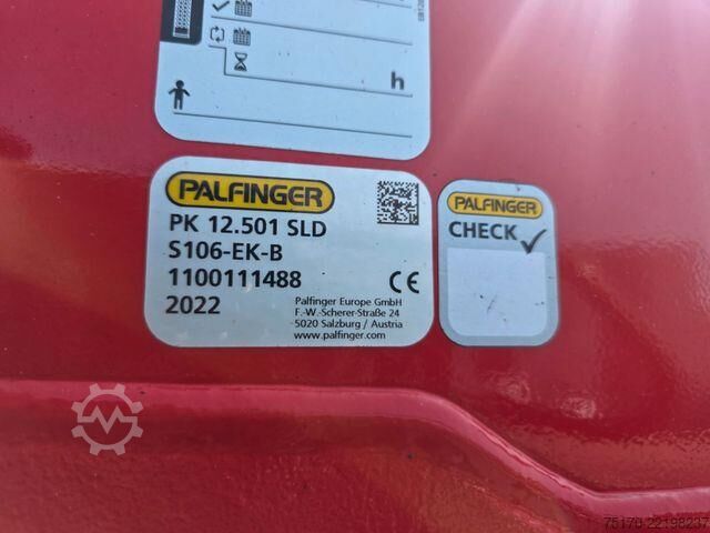 Prikolica za platformu Mercedes-Benz Atego 1324 L Glasreff Palfinger PK 12.501 Funk