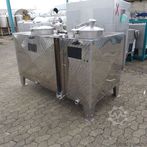 Dvo-komorni spremnik od 1800 litara izrađen od V2A nehrđajućeg čelika  9150