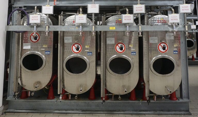 1100 liter tank van V2A roestvrij staal  8893