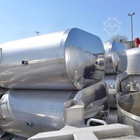 1100 liter tank van V2A roestvrij staal  8893