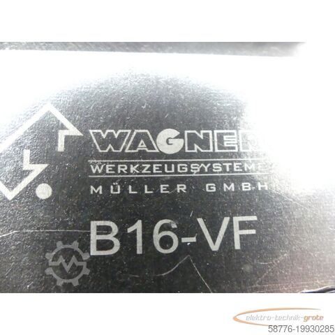 Komponente  Wagner Werkzeugsysthem B16-VF Tangential Werkzeug Gewinde Rollenkopf 002/003