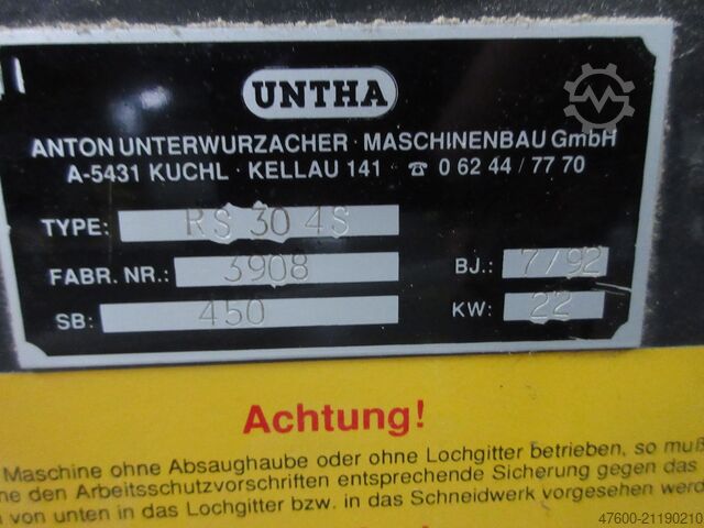Trituradora de 4 ejes, trituradora de ramas Untha Zerkleinerer RS30 4S Shredder Rotorschere Zerkleinerer Vorschredder