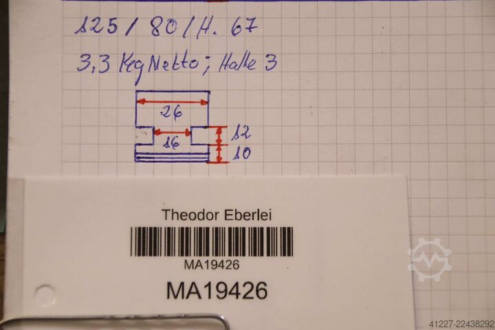 Interchangeable jaws unbekannt Breite 26 mm