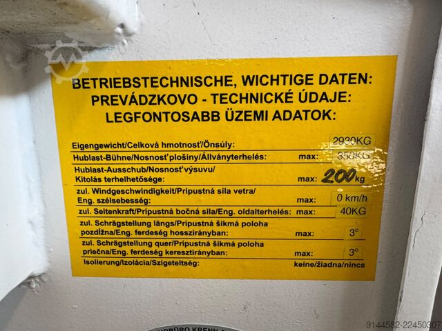 Piattaforma a pantografo Liftlux SL105-10E2WD