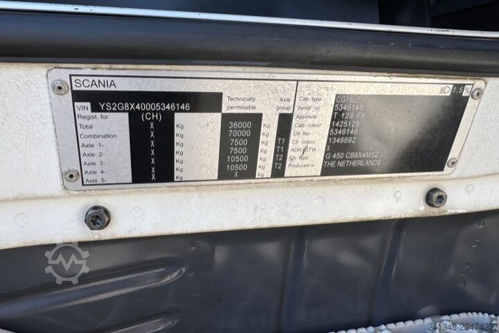 Autobetoniere SCANIA G450 8x4 SWS Mischer/Kipper