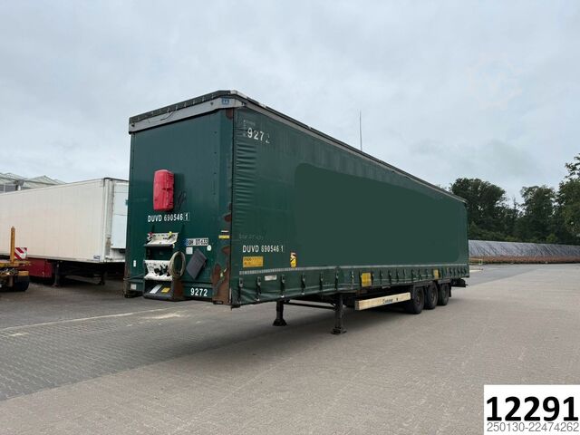 Trailer semi terbuka dengan terpal KRONE SD PritschePlane Mega Edscha