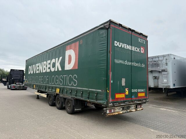 Trailer semi terbuka dengan terpal KRONE SD PritschePlane Mega Edscha