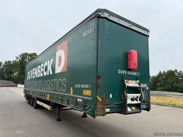 Trailer semi terbuka dengan terpal KRONE SD PritschePlane Mega Edscha