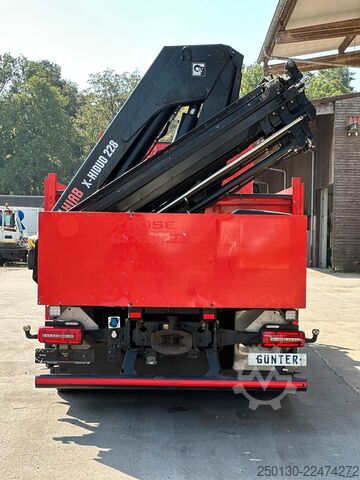 Flatbed truck MAN TGS 26.430 6x2LL Baustoffp./ HIAB 228 Lenk/Lift