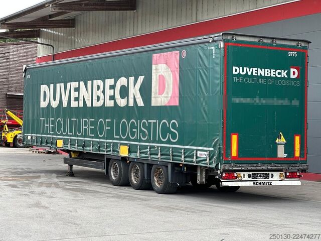 Trailer semi terbuka dengan terpal SCHMITZ CARGOBULL SCB*S3T MegaTrailer Curtainsider Edscha