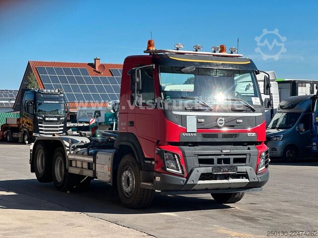 Truk container hook arm (roll-off) VOLVO FMX 460 6x4 BL MEILLER RS 21 AK TAAXLIFT TANDEM