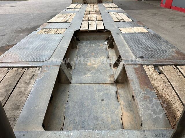 Trailer low loader MÜLLER-MITTELTAL TS3 Rm Lenk/Lift Radmulden Hydraulik/Rampen
