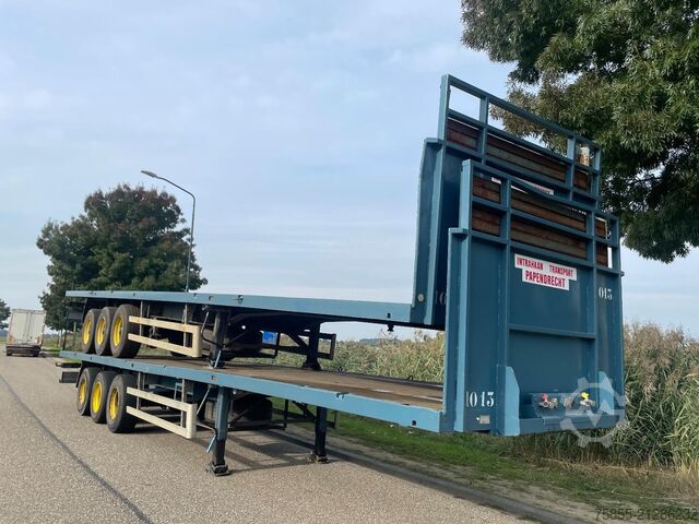Flatbed Haan OPL 45 Platform / BPW Axles / 2x Liftaxle / Dru...