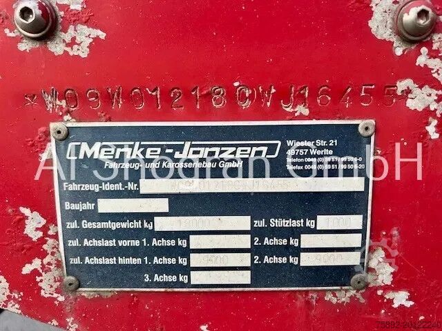 Ló utánfutó Menke-Janzen 2 x Achsen PBW / Geflügeltransport