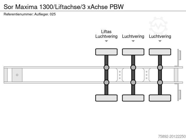 冷藏/冷冻运输 Sor Maxima 1300/Liftachse/3 xAchse PBW