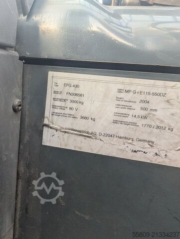 Электрический 4-х колесный вилочный погрузчик Jungheinrich EFG 430