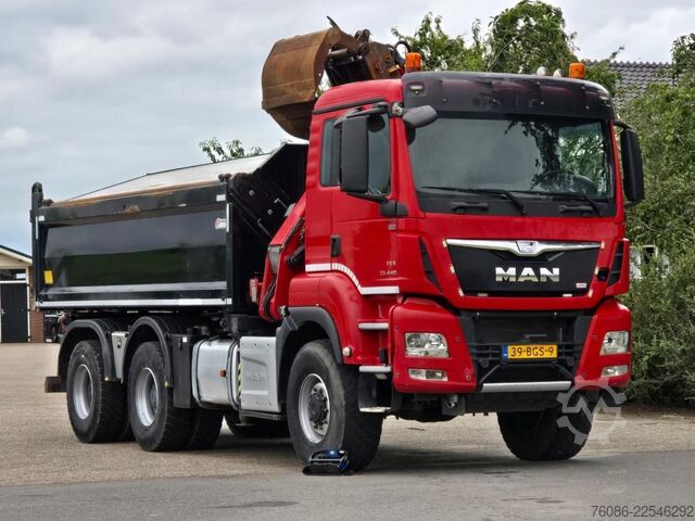 Sklápěč s jeřábem MAN TGS 33.400 6X6 BH WVT WS Z-kraan/KIPPER!! EURO 6!!