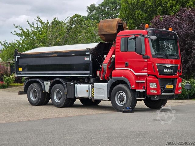 Sklápěč s jeřábem MAN TGS 33.400 6X6 BH WVT WS Z-kraan/KIPPER!! EURO 6!!