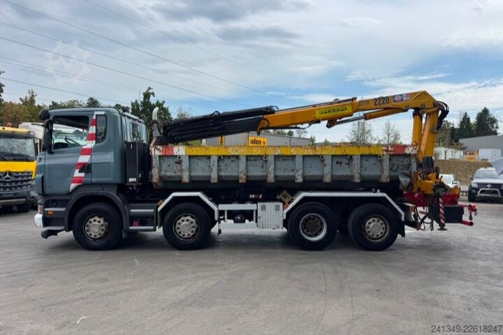 Xe tải ben móc container (roll-off) SCANIA R440 8x2 Hiab 20T & Kran abnehmbar HMF 2220-7