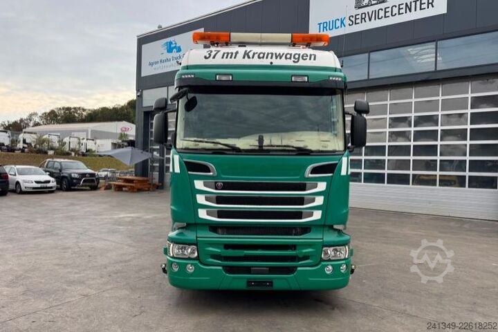 Cần cẩu gắn trên xe tải SCANIA R520 V8 6x2 Effer 370 Flyjib & Seilwinde