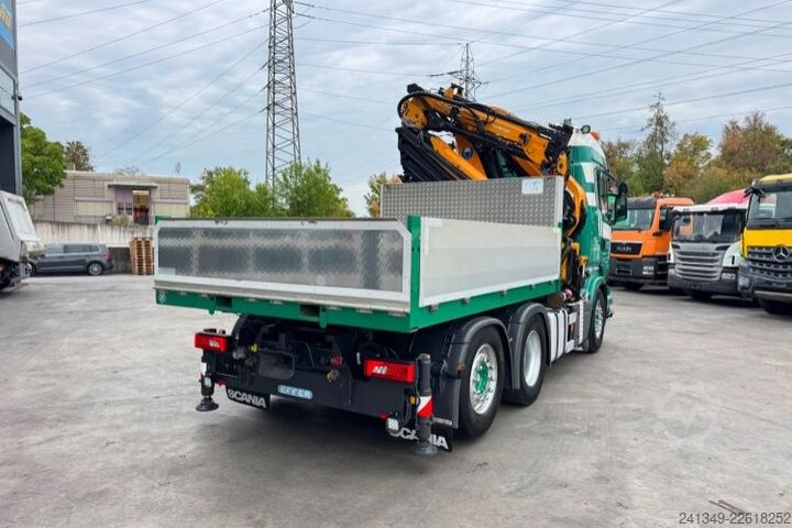 Cần cẩu gắn trên xe tải SCANIA R520 V8 6x2 Effer 370 Flyjib & Seilwinde