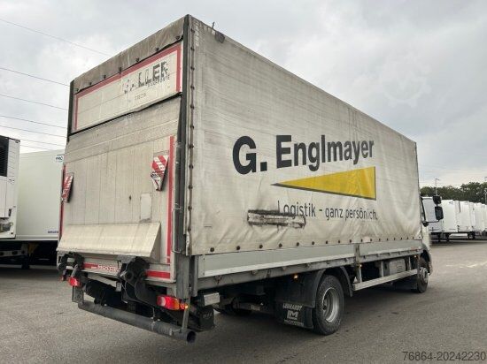 Camion cu platformă și prelată DAF LF 260 16 TONNER PLANE MIT LBW, MANUELL, E6,