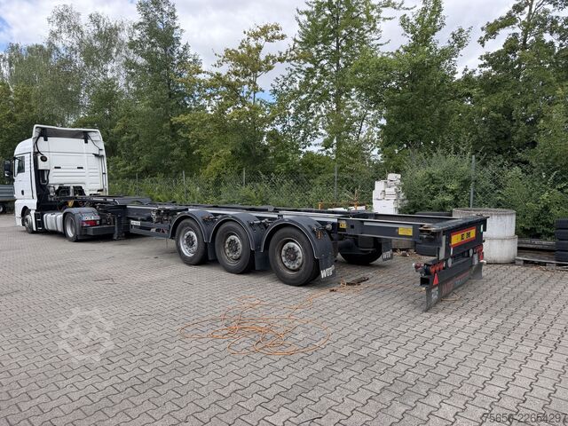 Hoán đổi thùng moóc bán rơ-moóc web trailer LPRS 24  3 Achs Container- Chassis incl. Generator TranscoolWenig Benutzt