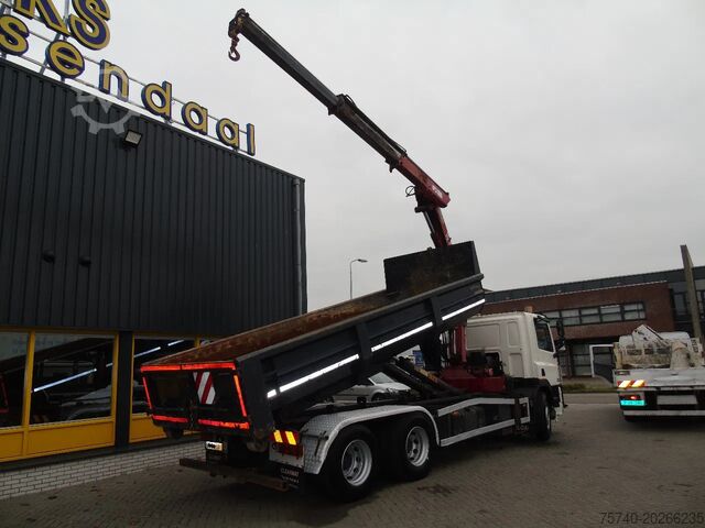 Camion-grue DAF CF 85.380 + MANUAL + HMF 1680 + HYVA