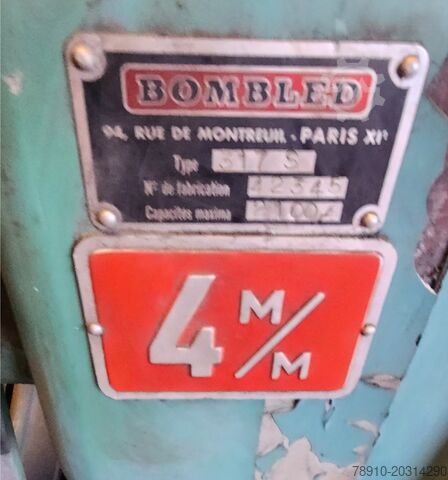 Mașină de roluit table Bombled 317 S