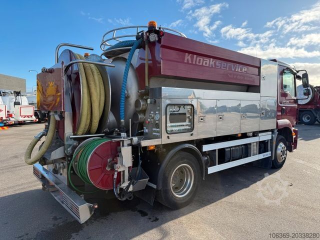Вакуумен цистерна камион MAN TGM 14.250 VM-Tarm Stainless Steel 4000 l. Kombi