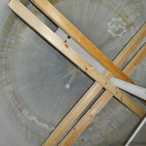 17300 liter agitator tank, Aisi 304n with ex-proof 27 kW blade mixer Hagemann 7081