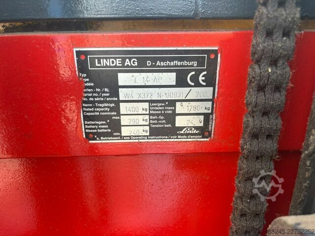 VS-23053 Xe nâng điện ba tầng Linde, chiều cao nâng 5700mm LINDE L14AP
