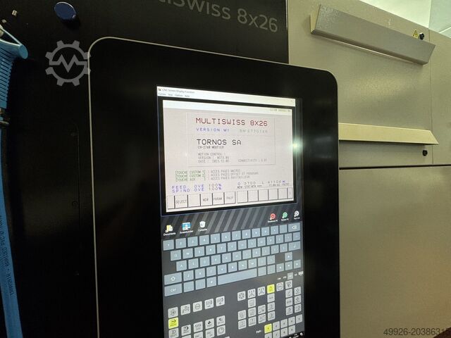 CNC otomatik torna tezgahı TORNOS MultiSwiss 8x26